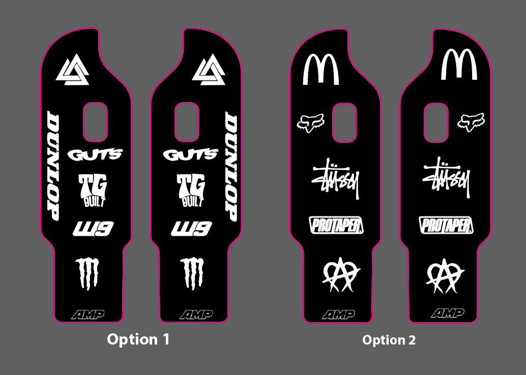 Talaria XXX DNM Fork Guard Decal for older model