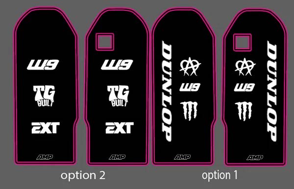 Talaria MX4 & Newer XXX OEM Fork Guard Decal