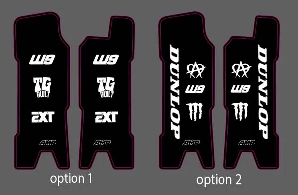 Surron LBX Fork Guard Decals