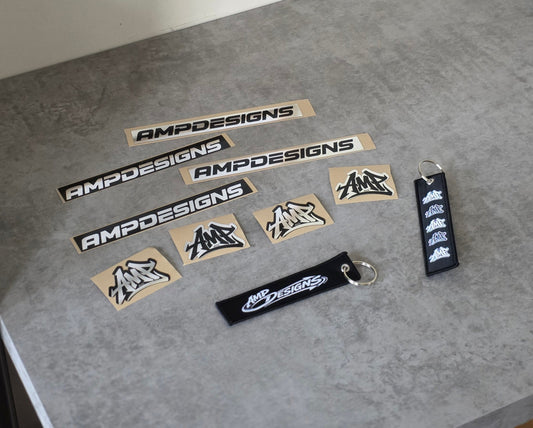 AMP DESIGNS Sticker and Jet Tag Combo
