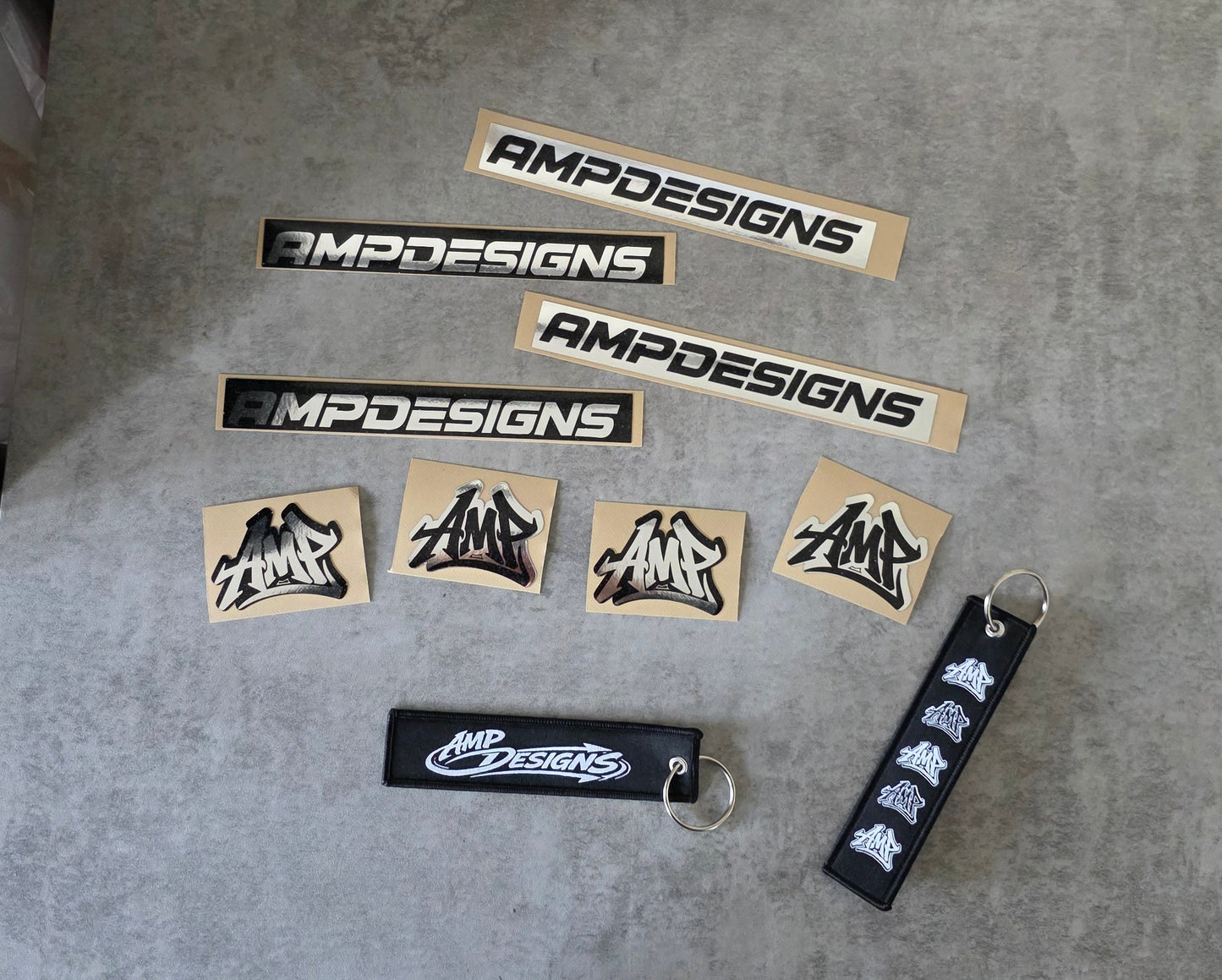 AMP DESIGNS Sticker and Jet Tag Combo
