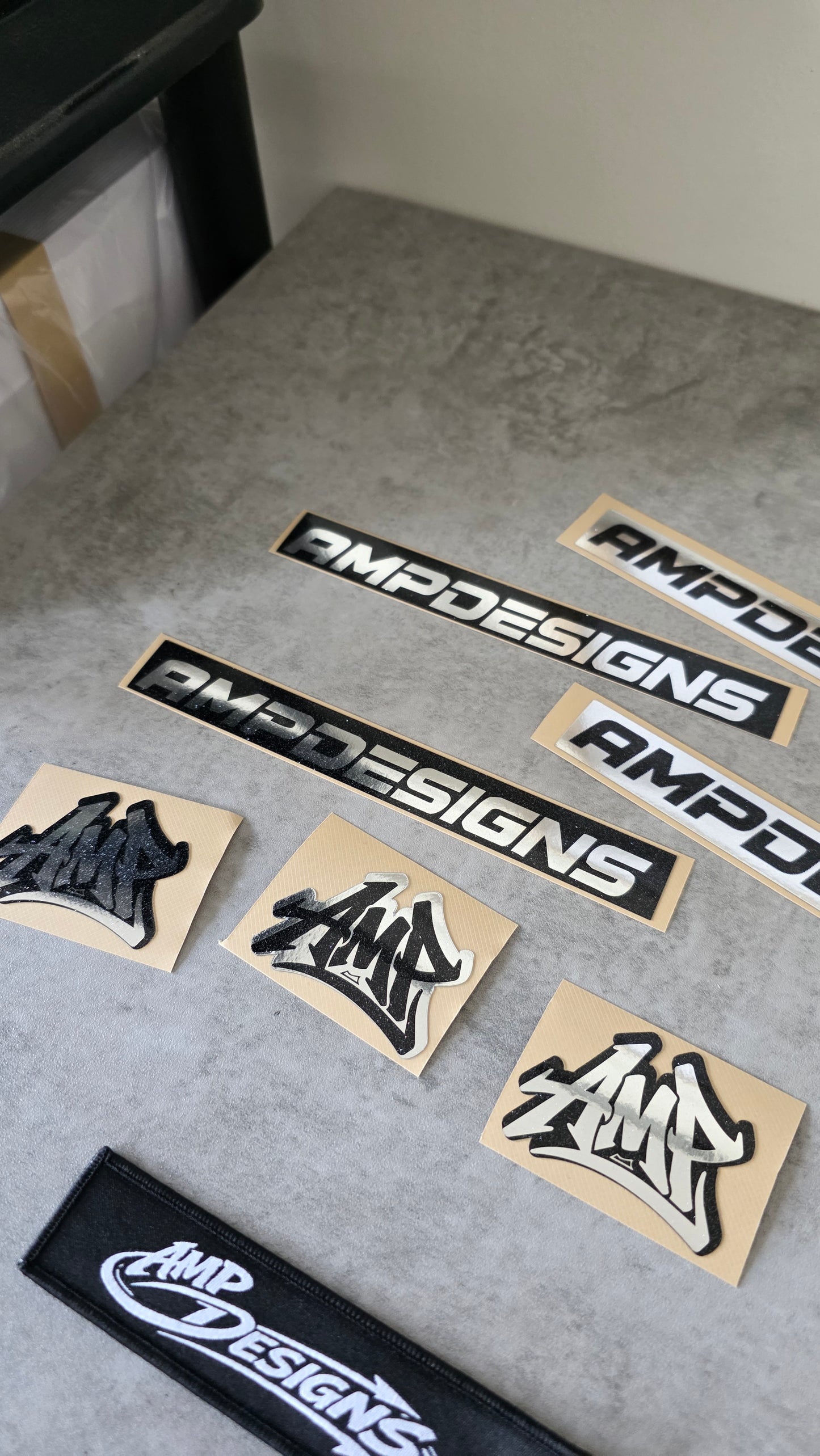 AMP DESIGNS Sticker and Jet Tag Combo